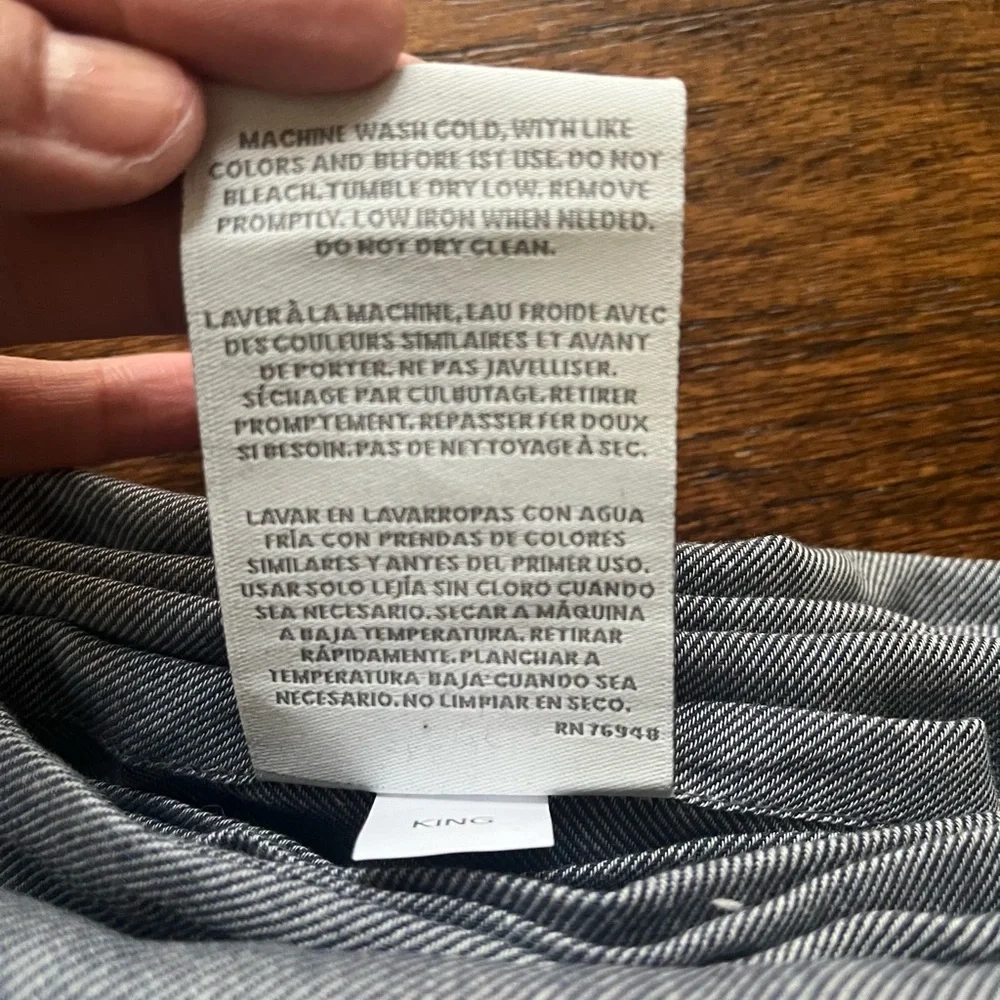 Tommy Bahama King Sheet Set NWOT-Fitted, Flat, 2 Pillowcases/Blue Gray